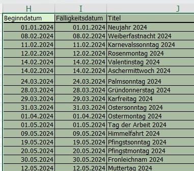 Feiertage