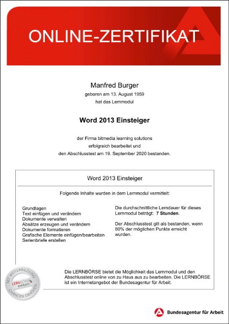 Microsoft Word 2013 Einsteiger